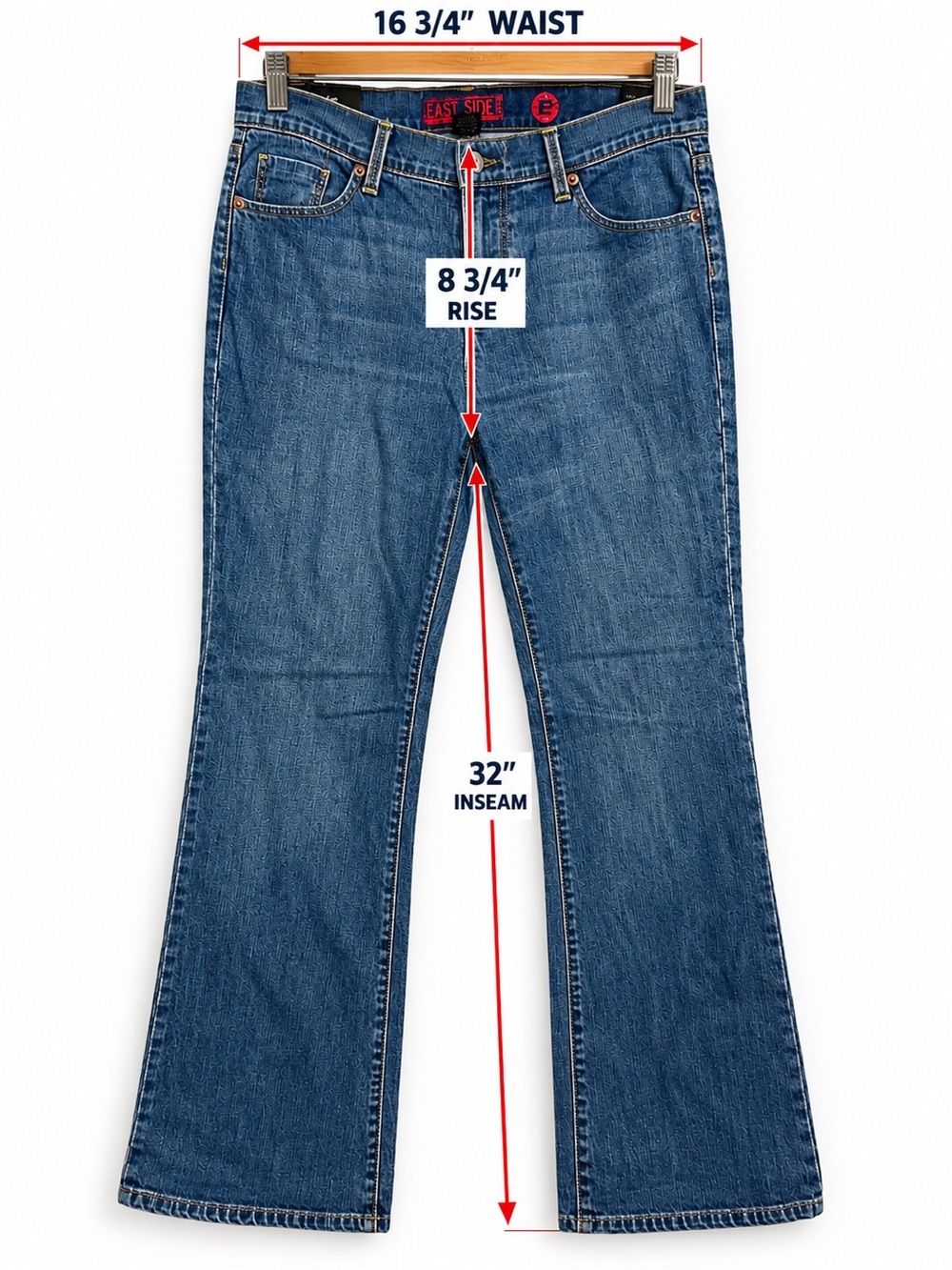 Vintage Y2K New York & Company East Side Flare Jeans Low Rise NWT Size 10